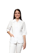 Cargar imagen en el visor de la galería, Filipinas Tops TERGALES AI-125-124-123-122-121-120-114-112-108 BLANCO ANA ISABEL UNIFORMES