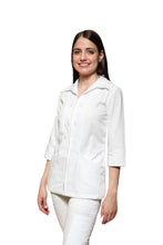 Cargar imagen en el visor de la galería, Filipinas Tops TERGALES AI-125-124-123-122-121-120-114-112-108 BLANCO ANA ISABEL UNIFORMES