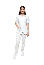 Cargar imagen en el visor de la galería, Conjunto SET TERGAL AI-160 -Color BLANCO Dama-Ana Isabel Uniformes