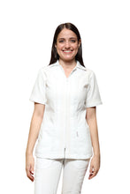 Cargar imagen en el visor de la galería, Conjunto SET TERGAL AI-162 -Color BLANCO Dama-Ana Isabel Uniformes
