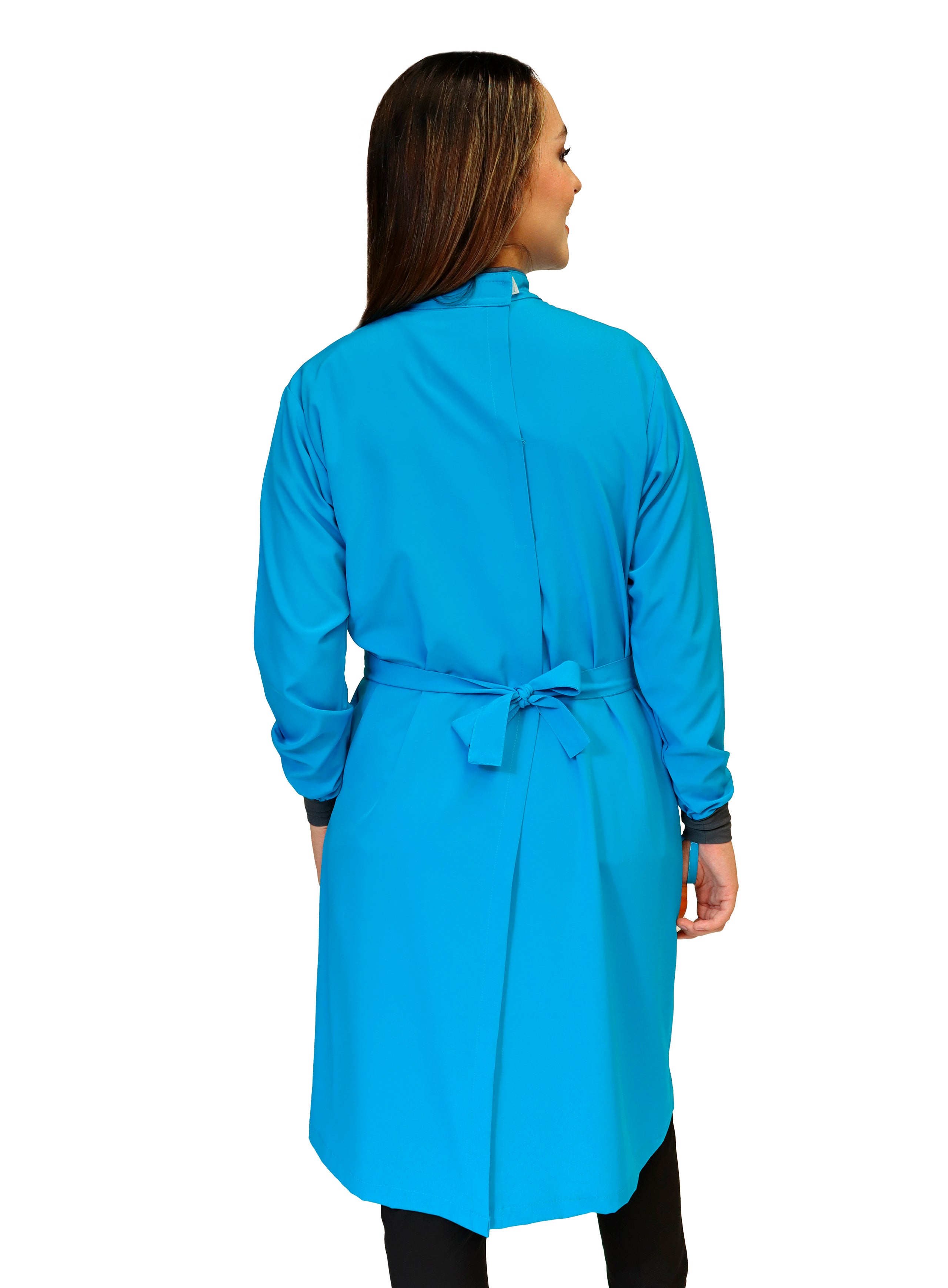 Bata Médica Quirúrgica COAT LINE de DAMA - DOBLE STRETCH con REPELENTE A FLUIDOS para Dama - EV-26-COATLINE DAMA