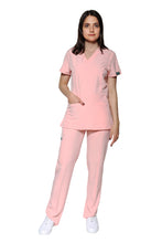 Cargar imagen en el visor de la galería, Conjunto SET Filipina y Pantalón EV-04 Tatita REPELENTE A FLUIDOS-Color ROSA PASTEL Dama-Ana Isabel Uniformes