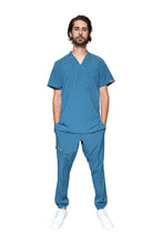 Cargar imagen en el visor de la galería, KIT Estudiantes - Bata Doble Stretch Repelente a Fluidos y Conjunto Quirúrgico Repelente con PANT JOGGER
