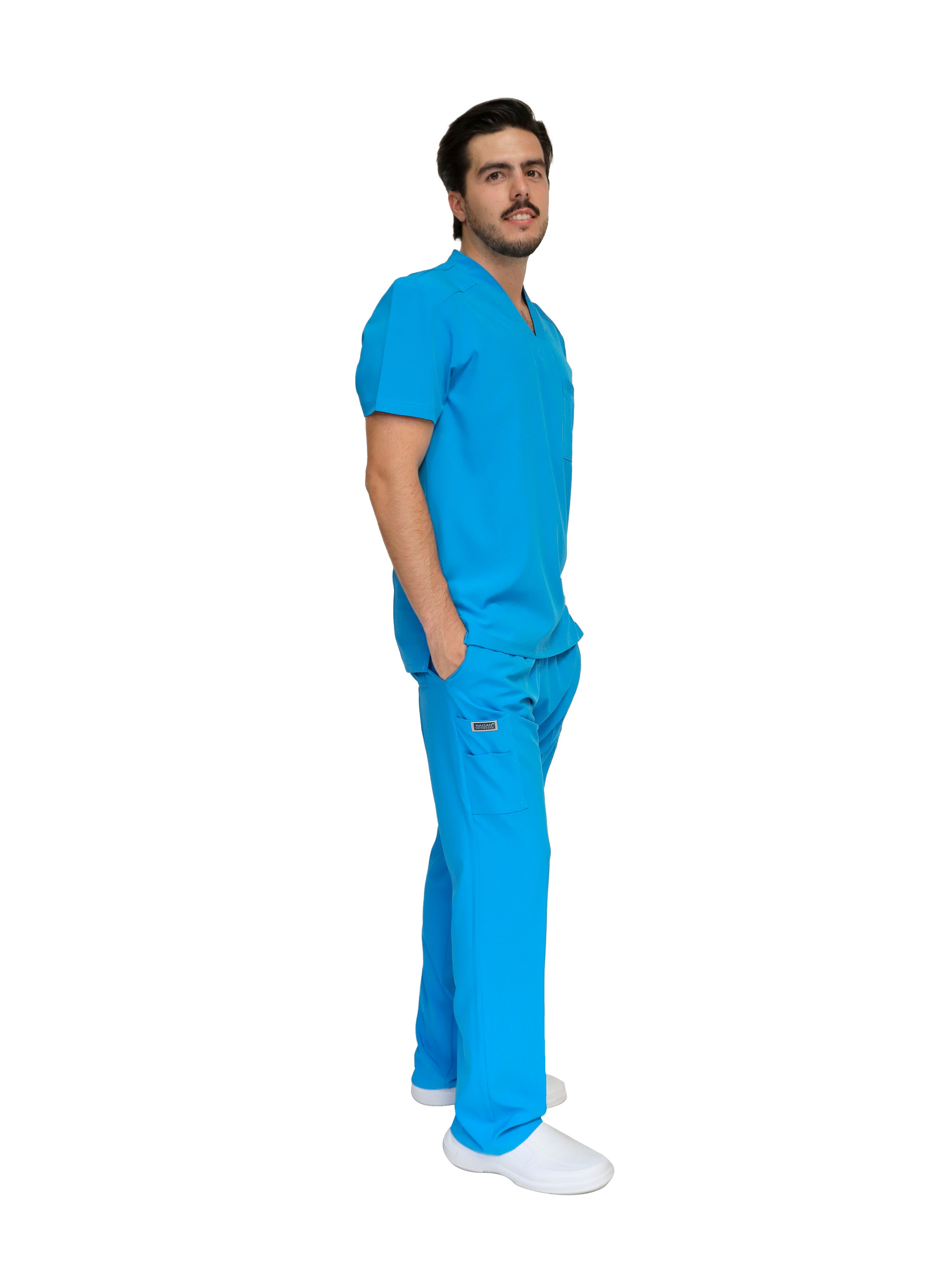 Conjunto SET EA-02 REPELENTE A FLUIDOS-Color TURQUESA-HASSAN Uniformes