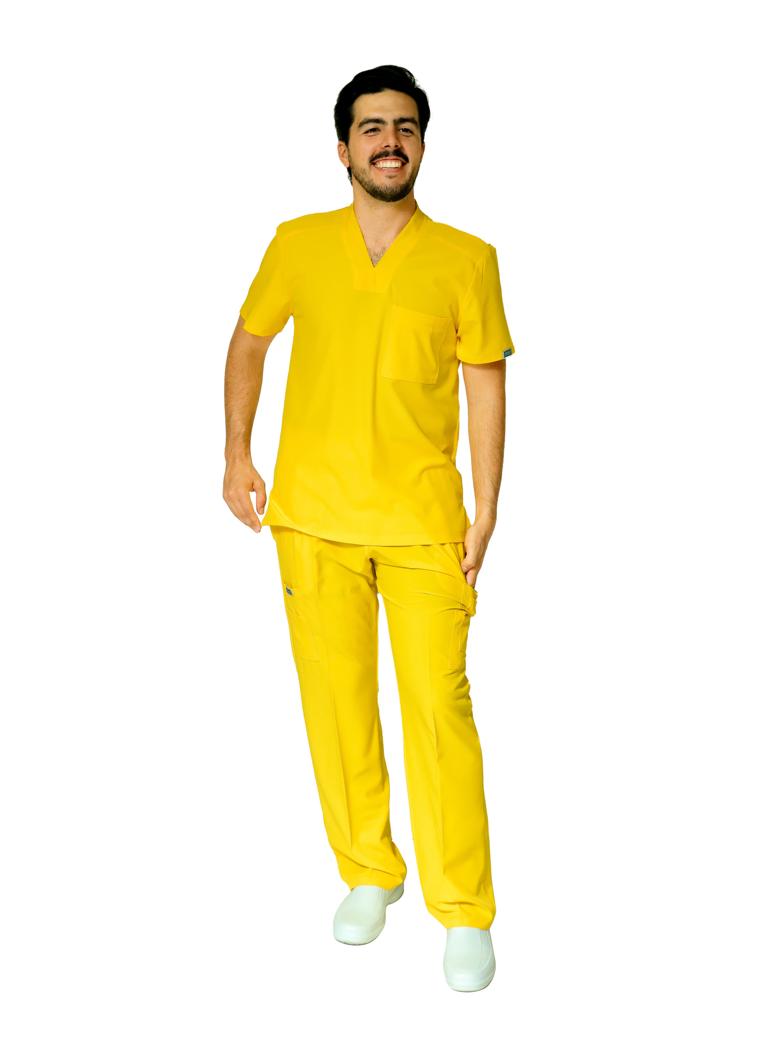 Conjunto SET EA-02 REPELENTE A FLUIDOS-Color YELLOW-HASSAN Uniformes