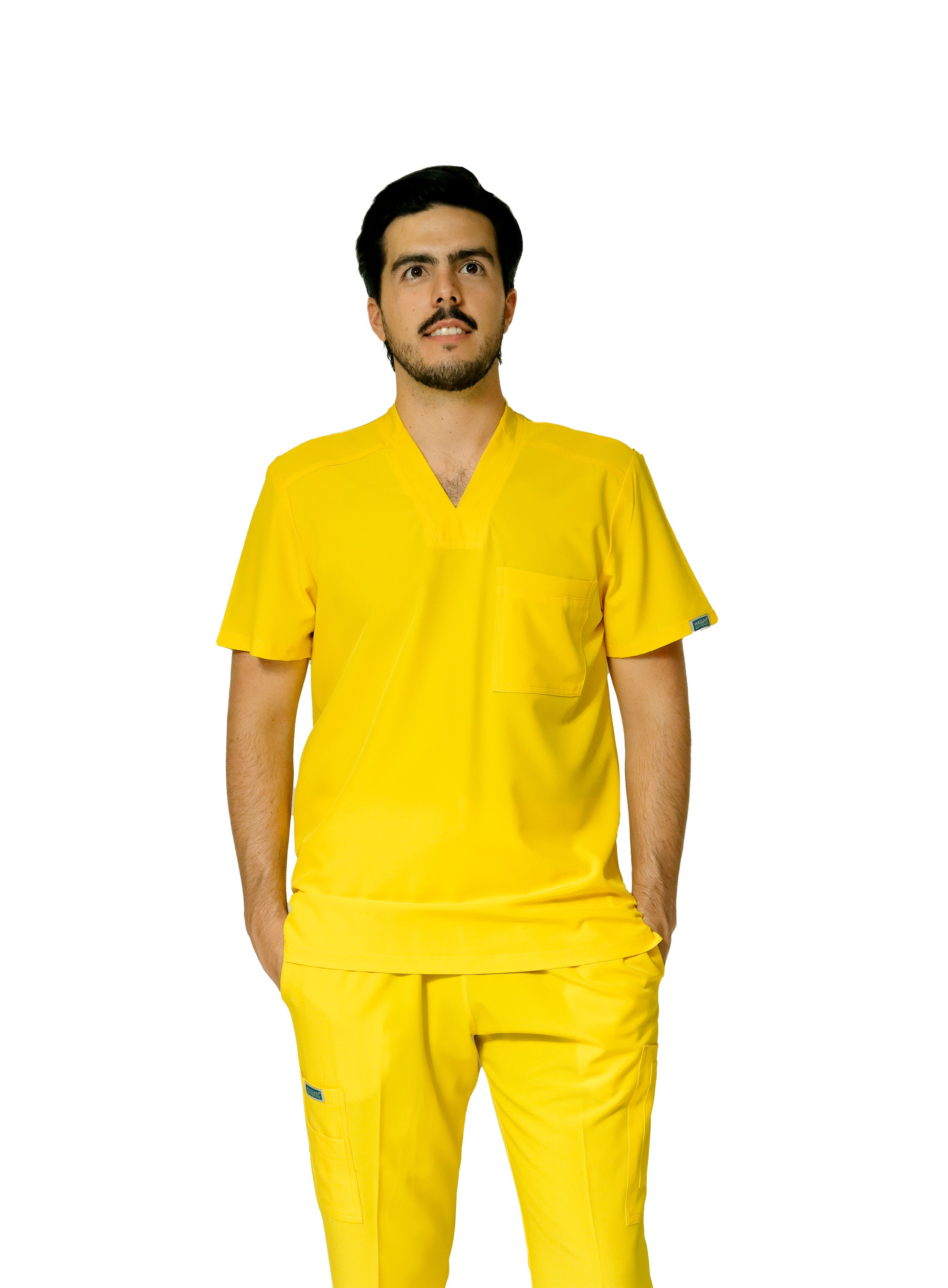 Conjunto SET EA-02 REPELENTE A FLUIDOS-Color YELLOW-HASSAN Uniformes