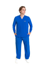 Cargar imagen en el visor de la galería, Conjunto SET Filipina MANGA LARGA y Pantalón EA-03 REPELENTE A FLUIDOS-Color REY HOMBRE-HASSAN Uniformes