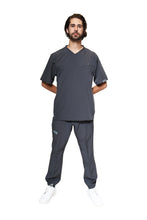 Cargar imagen en el visor de la galería, Conjunto SET Filipina y Pantalón JOGGER EA-04 REPELENTE A FLUIDOS-Color PEWTER HOMBRE-HASSAN Uniformes