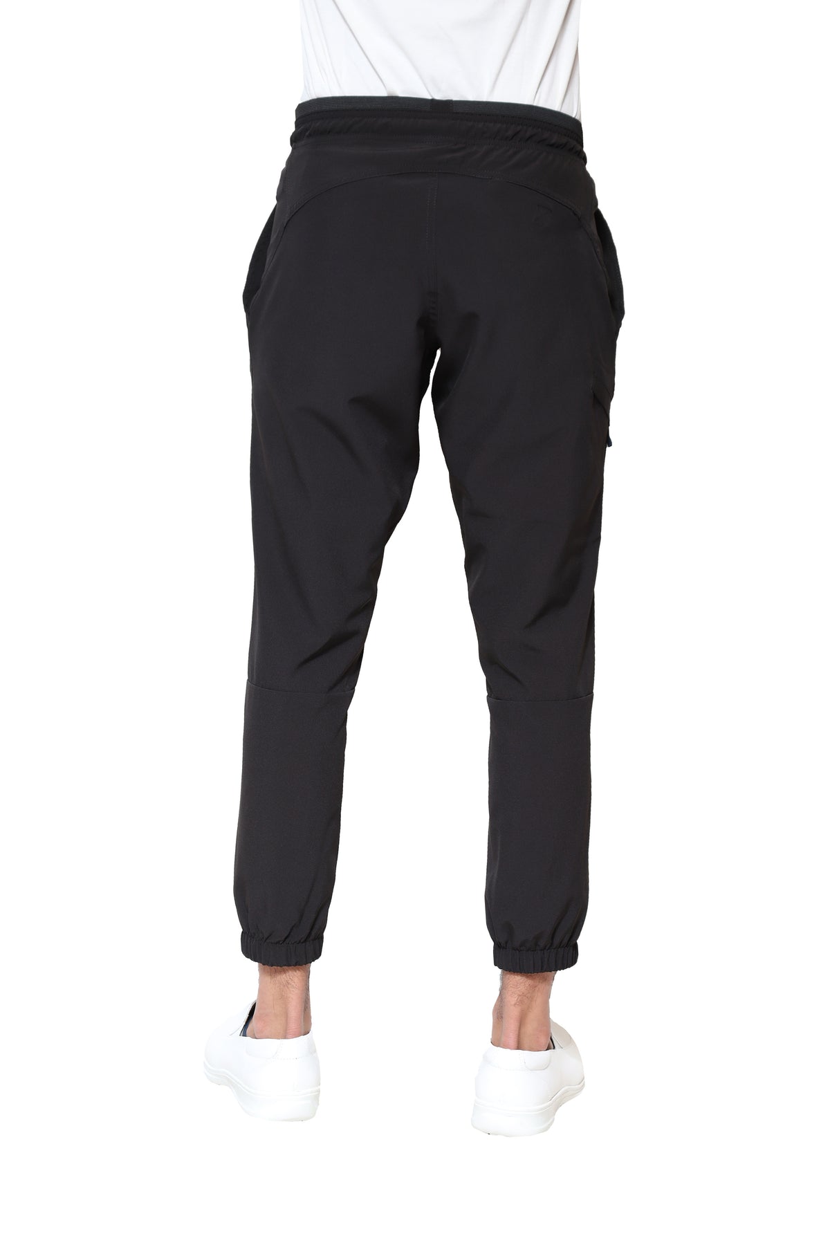 Conjunto SET Filipina MANGA LARGA y Pantalón JOGGER EA-03 REPELENTE A FLUIDOS-Color NEGRO HOMBRE-HASSAN Uniformes