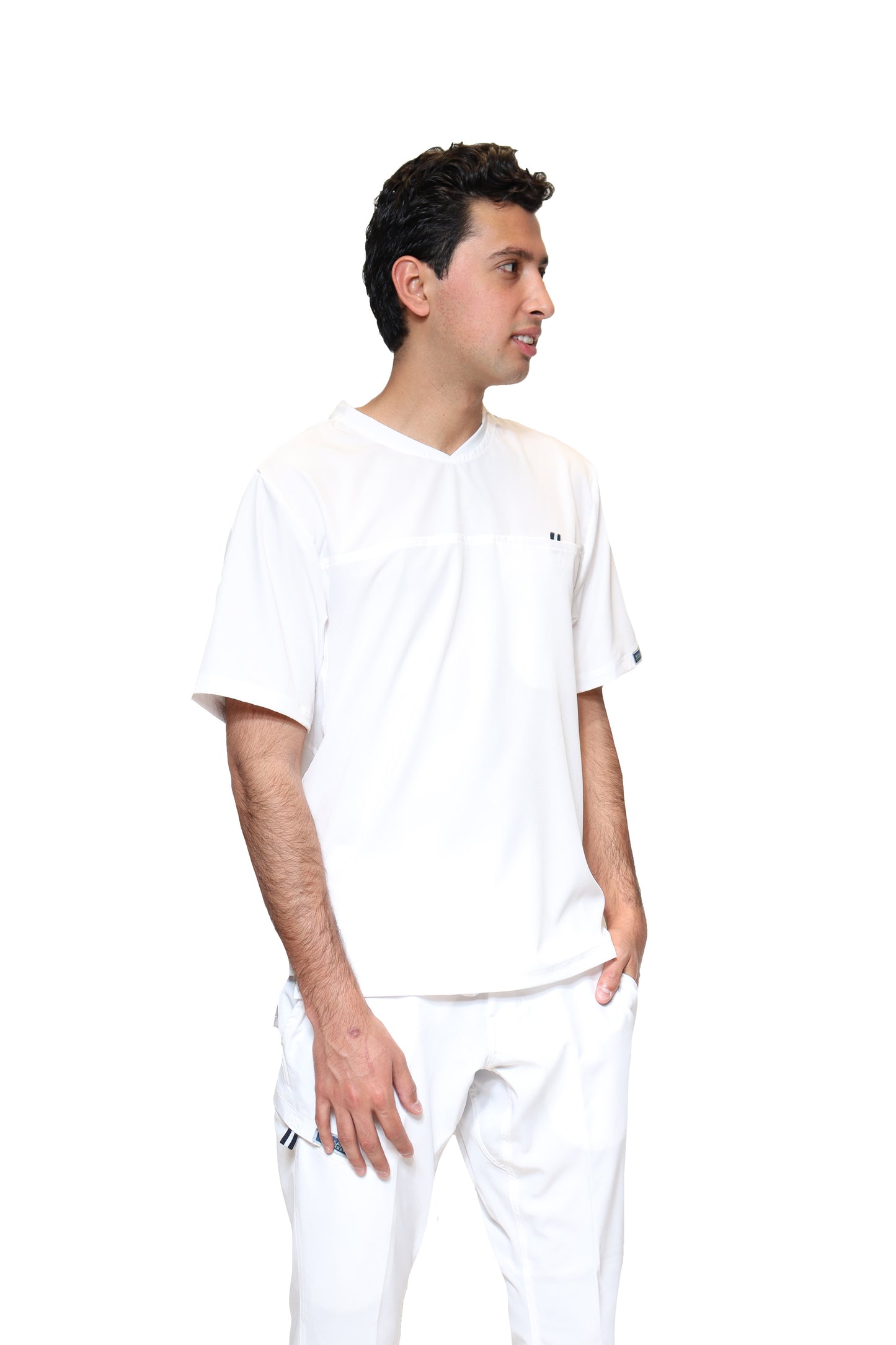 Filipina EA-04 REPELENTE A FLUIDOS-Color BLANCO HOMBRE-HASSAN Uniformes