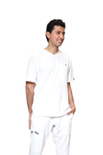 Cargar imagen en el visor de la galería, Conjunto SET Filipina y Pantalón JOGGER EA-04 REPELENTE A FLUIDOS-Color BLANCO HOMBRE-HASSAN Uniformes
