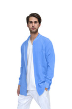 Cargar imagen en el visor de la galería, CHAMARRA WARM UP DOBLE STRETCH CON CIERRE con REPELENTE A FLUIDOS para Hombre - EA-06