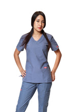 Cargar imagen en el visor de la galería, Conjunto SET Filipina y Pantalón ER-01 Kate -Color ACERO - Dama- Ana Isabel Uniformes