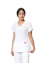 Cargar imagen en el visor de la galería, Conjunto SET Filipina y Pantalón ER-01 Kate -Color BLANCO - Dama- Ana Isabel Uniformes