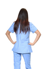 Cargar imagen en el visor de la galería, Conjunto SET Filipina y Pantalón ER-01 Kate -Color FRANCIA - Dama- Ana Isabel Uniformes