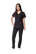 Cargar imagen en el visor de la galería, Conjunto SET Filipina y Pantalón ER-01 Kate -Color NEGRO - Dama- Ana Isabel Uniformes