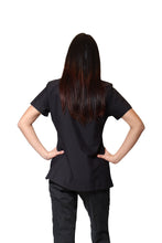 Cargar imagen en el visor de la galería, Conjunto SET Filipina y Pantalón ER-01 Kate -Color NEGRO - Dama- Ana Isabel Uniformes