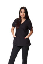 Cargar imagen en el visor de la galería, Conjunto SET Filipina y Pantalón ER-01 Kate -Color NEGRO - Dama- Ana Isabel Uniformes