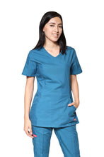 Cargar imagen en el visor de la galería, Conjunto SET Filipina y Pantalón ER-05 Titi -Color CARIBE- Dama- Ana Isabel Uniformes