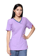 Cargar imagen en el visor de la galería, Conjunto SET Filipina y Pantalón ER-05 Titi -Color LILA/ACERO- Dama- Ana Isabel Uniformes