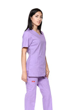 Cargar imagen en el visor de la galería, Conjunto SET Filipina y Pantalón ER-05 Titi -Color LILA- Dama- Ana Isabel Uniformes