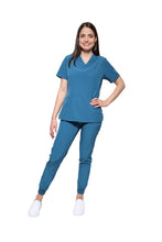 Cargar imagen en el visor de la galería, CONJUNTOS CON PANT JOGGER COLOR CARIBE DAMA EV-01-02-03-04-16-20-30