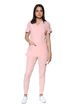 Cargar imagen en el visor de la galería, Conjunto SET Filipina y Pantalón JOGGER EV-04 Tatita REPELENTE A FLUIDOS-Color ROSA PASTEL Dama-Ana Isabel Uniformes