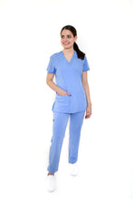 Cargar imagen en el visor de la galería, Conjunto SET Filipina y Pantalón EV-04 Tatita REPELENTE A FLUIDOS-Color FRANCIA Dama-Ana Isabel Uniformes