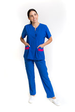 Cargar imagen en el visor de la galería, CONJUNTOS COLOR REY DAMA EV-02-07-08-09-16 Pantalón Azul Rey