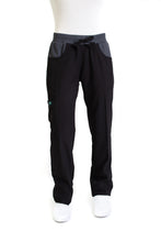 Cargar imagen en el visor de la galería, Pantalón Pant EV-120 REPELENTE A FLUIDOS-Color NEGRO/PEWTER Dama-Ana Isabel Uniformes