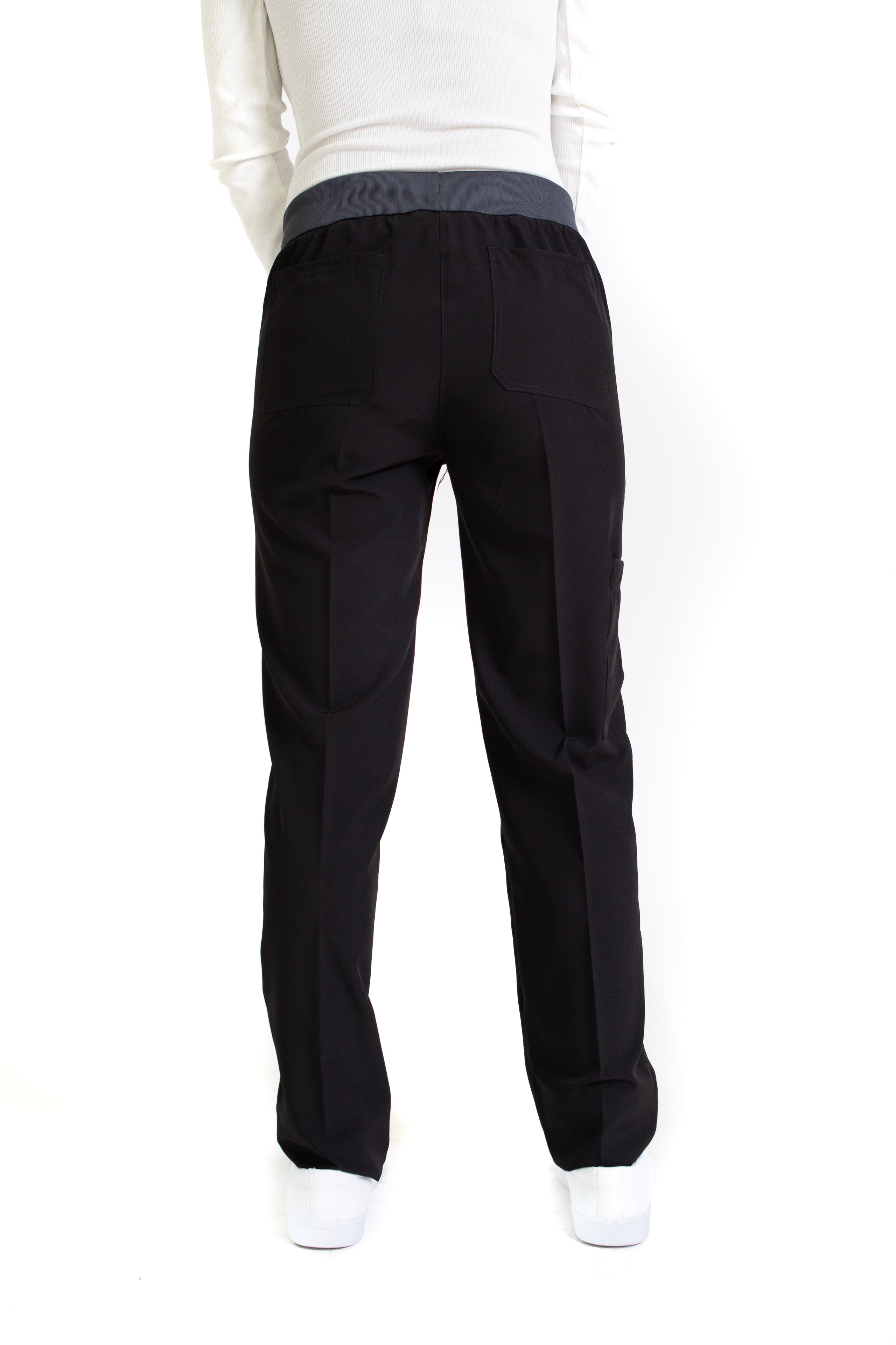 Conjunto SET Filipina y Pantalón EV-02 Muñin REPELENTE A FLUIDOS-Color NEGRO/PEWTER Dama-Ana Isabel Uniformes