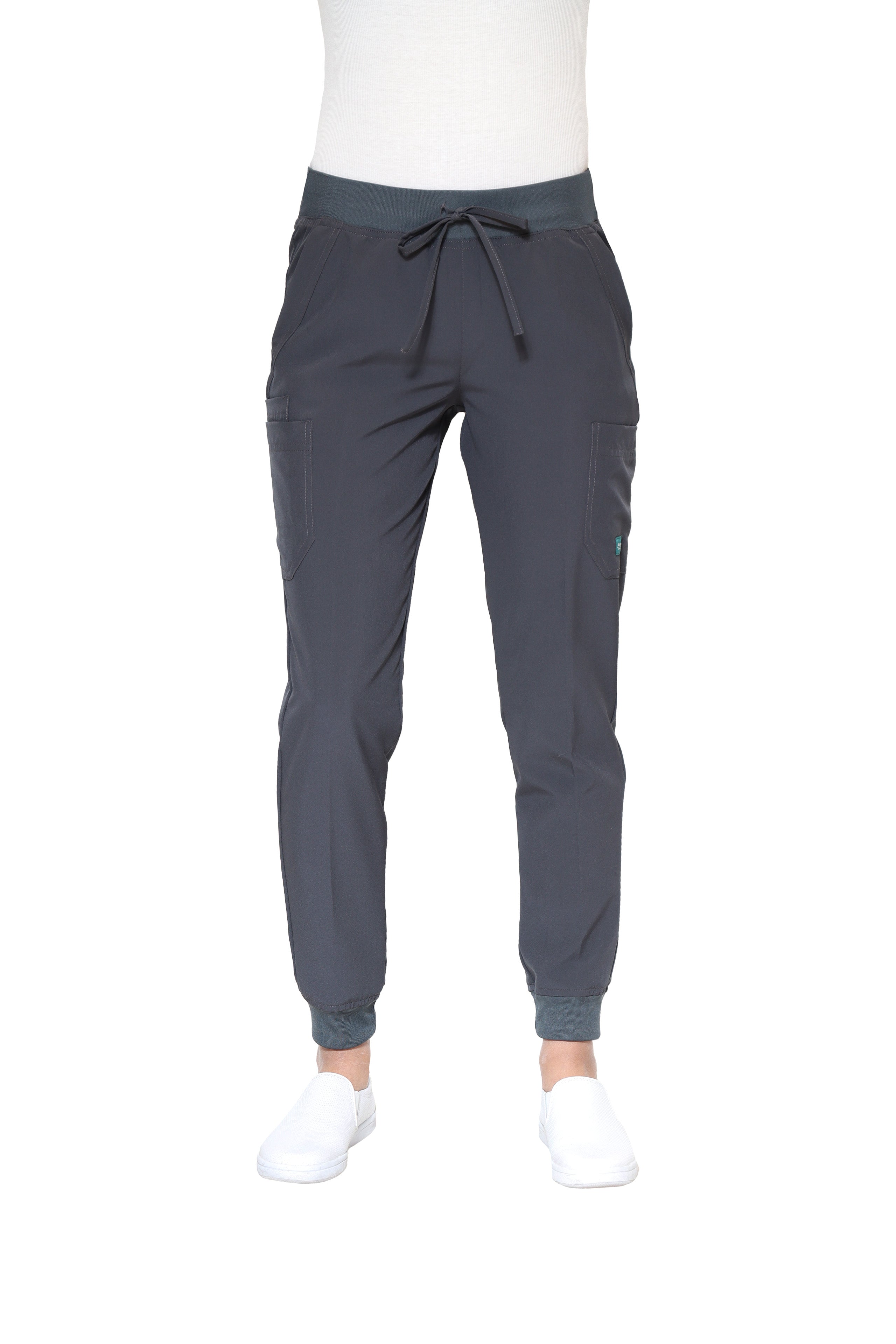 Conjunto SET Filipina y Pantalón JOGGER EV-02 Muñin REPELENTE A FLUIDOS-Color PEWTER Dama-Ana Isabel Uniformes