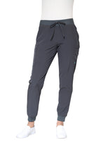 Cargar imagen en el visor de la galería, Conjunto SET Filipina y Pantalón JOGGER EV-02 Muñin REPELENTE A FLUIDOS-Color PEWTER/ROJO Dama-Ana Isabel Uniformes