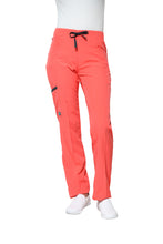 Cargar imagen en el visor de la galería, Conjunto SET Filipina y Pantalón EV-18 CANDY REPELENTE A FLUIDOS-Color Durazno/pewter Dama-Ana Isabel Uniformes