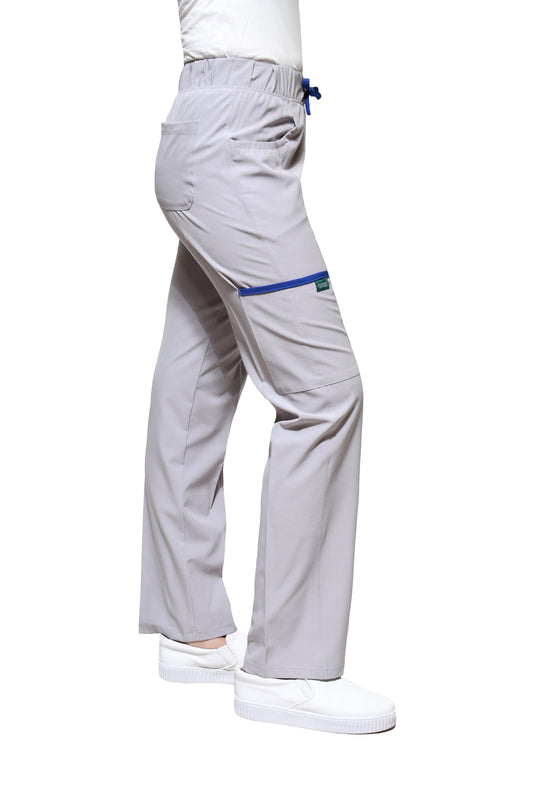 Conjunto SET Filipina y Pantalón EV-18 CANDY REPELENTE A FLUIDOS-Color Gris/Rey Dama-Ana Isabel Uniformes