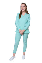 Cargar imagen en el visor de la galería, CONJUNTOS CON PANT JOGGER COLOR PISTACHE DAMA EV-02-04-13-14-15-16-18-20