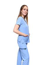 Cargar imagen en el visor de la galería, Conjunto SET Filipina y Pantalón EV-18 CANDY REPELENTE A FLUIDOS-Color Francia/Marino Dama-Ana Isabel Uniformes