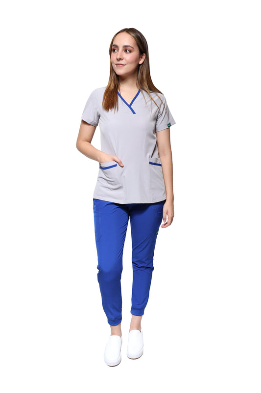 CONJUNTOS COLOR GRIS CON PANT JOGGER DAMA EV-02-18