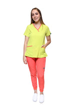 Cargar imagen en el visor de la galería, CONJUNTOS COLOR LIMA CON PANT JOGGER DAMA EV-01-02-03-04-16-18-20