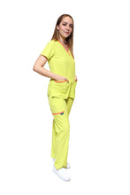 Cargar imagen en el visor de la galería, CONJUNTOS COLOR LIMA DAMA EV-01-02-03-04-16-18-20