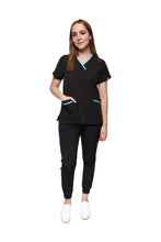 Cargar imagen en el visor de la galería, CONJUNTOS COLOR NEGRO CON PANT JOGGER DAMA EV-01-02-03-04-16-18-20-30