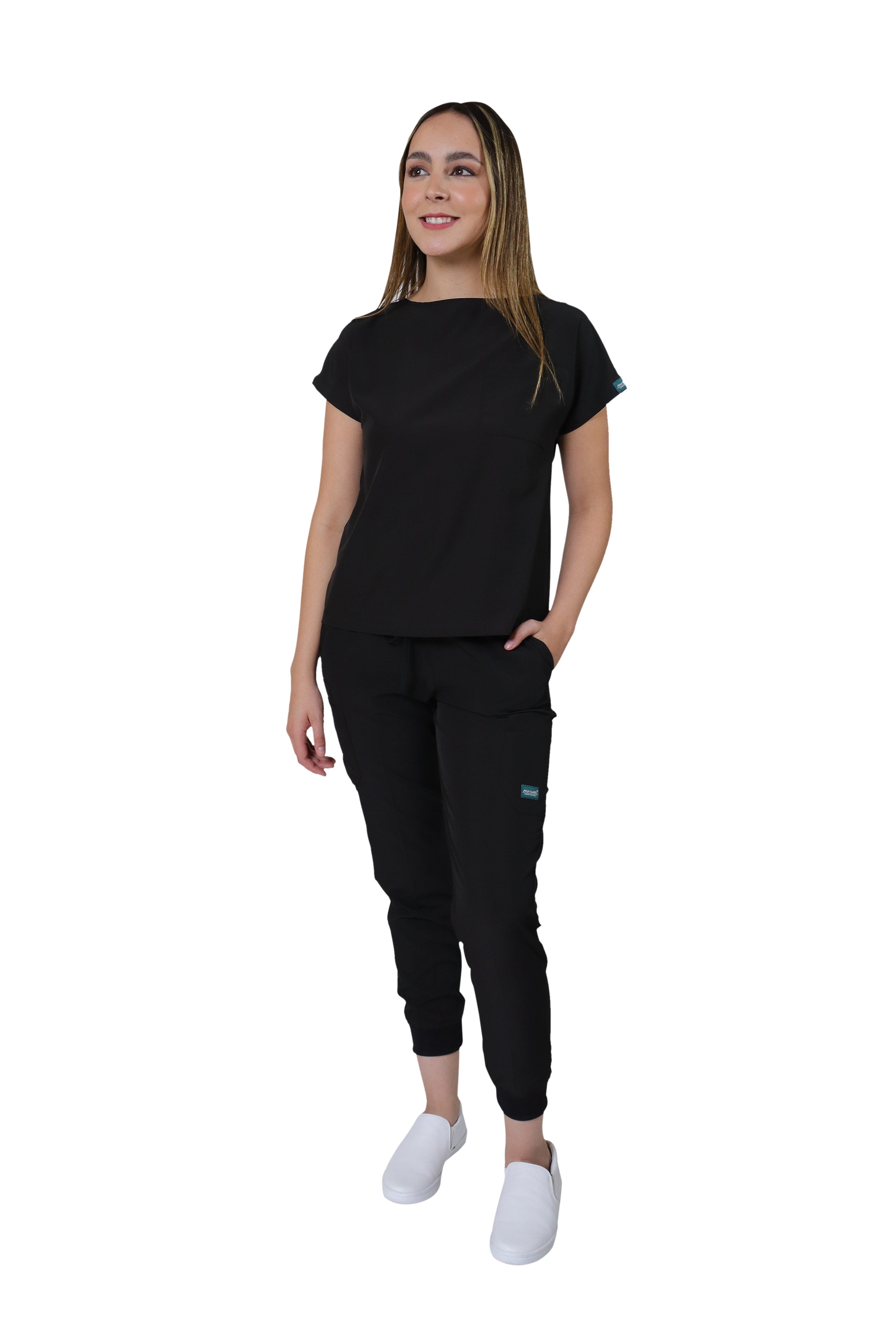 CONJUNTOS COLOR NEGRO CON PANT JOGGER DAMA EV-01-02-03-04-16-18-20-30