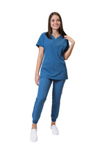 Cargar imagen en el visor de la galería, CONJUNTOS CON PANT JOGGER COLOR CARIBE DAMA EV-01-02-03-04-16-20-30