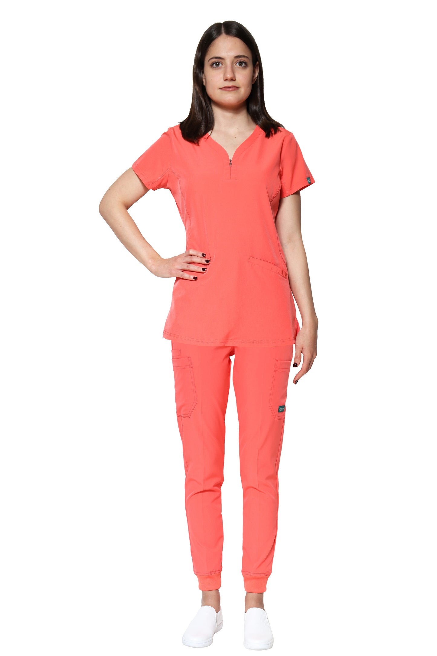 CONJUNTOS CON PANT JOGGER COLOR DURAZNO DAMA EV-02-16-18-20-30