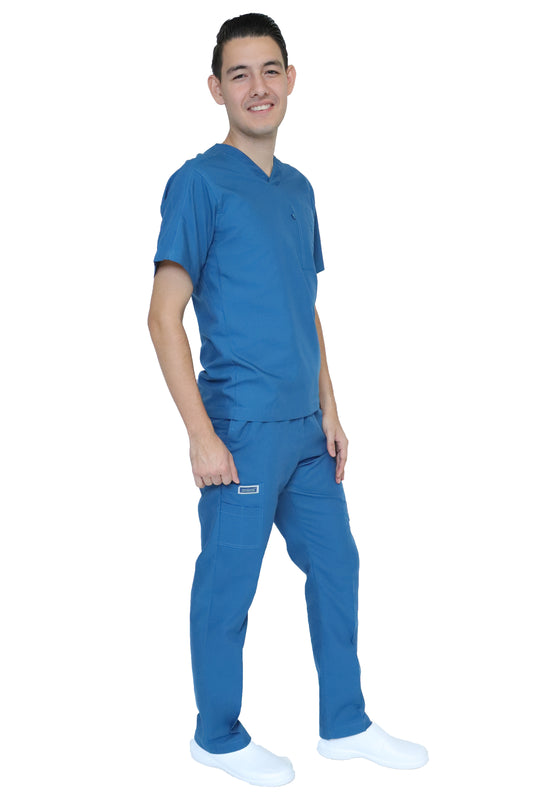 Conjunto SET Filipina y Pantalón HA-25 -Color CARIBE- HOMBRE-HASSAN Uniformes