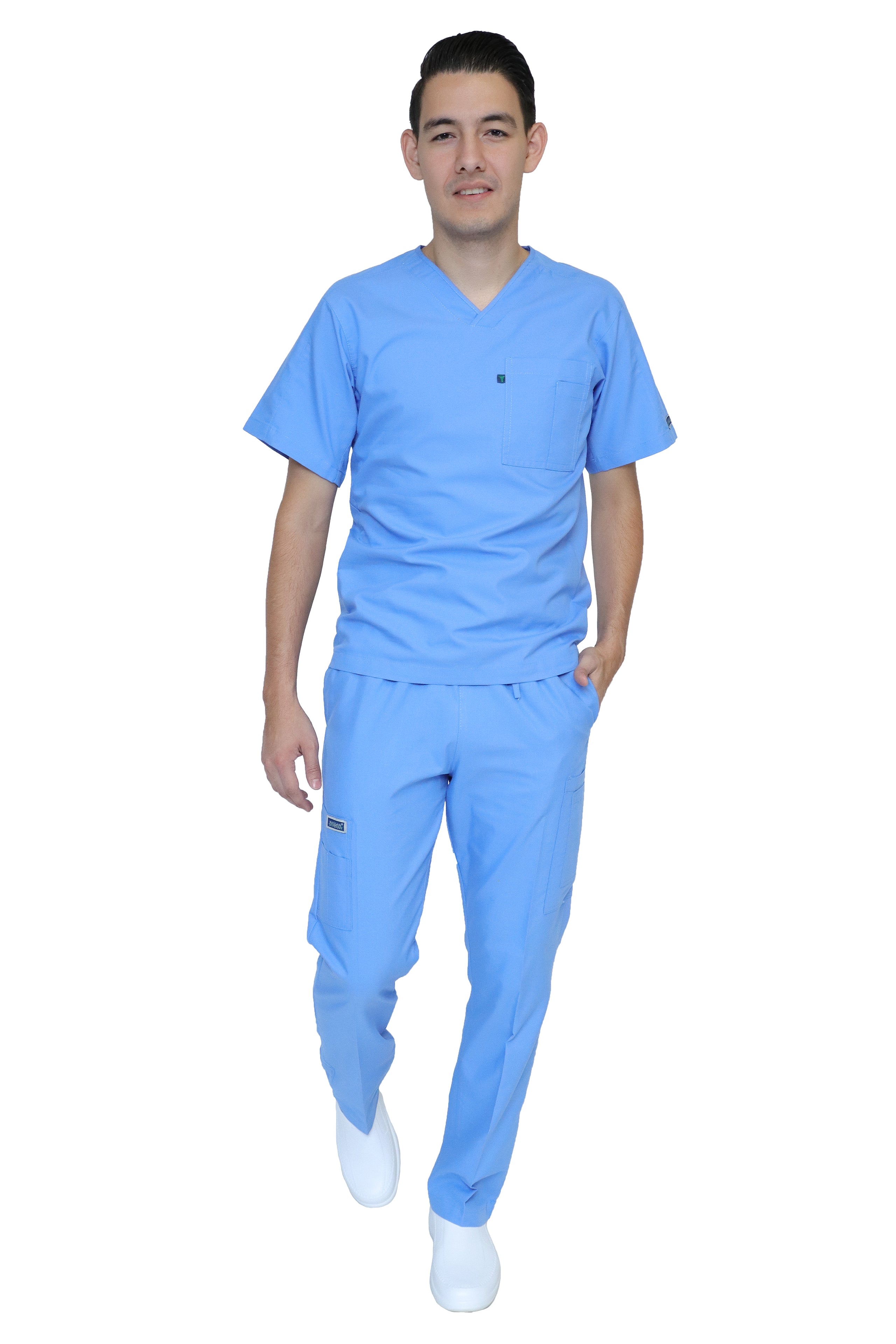 Conjunto SET Filipina y Pantalón HA-25 -Color FRANCIA- HOMBRE-HASSAN Uniformes