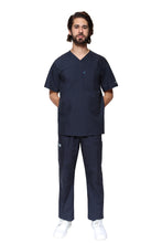 Cargar imagen en el visor de la galería, Conjunto SET Filipina y Pantalón HA-25 -Color MARINO- HOMBRE-HASSAN Uniformes