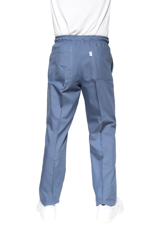 Pantalón Pant HA-25P-TELA SPORT-Color ACERO/LIMA-HOMBRE-HASSAN Uniformes