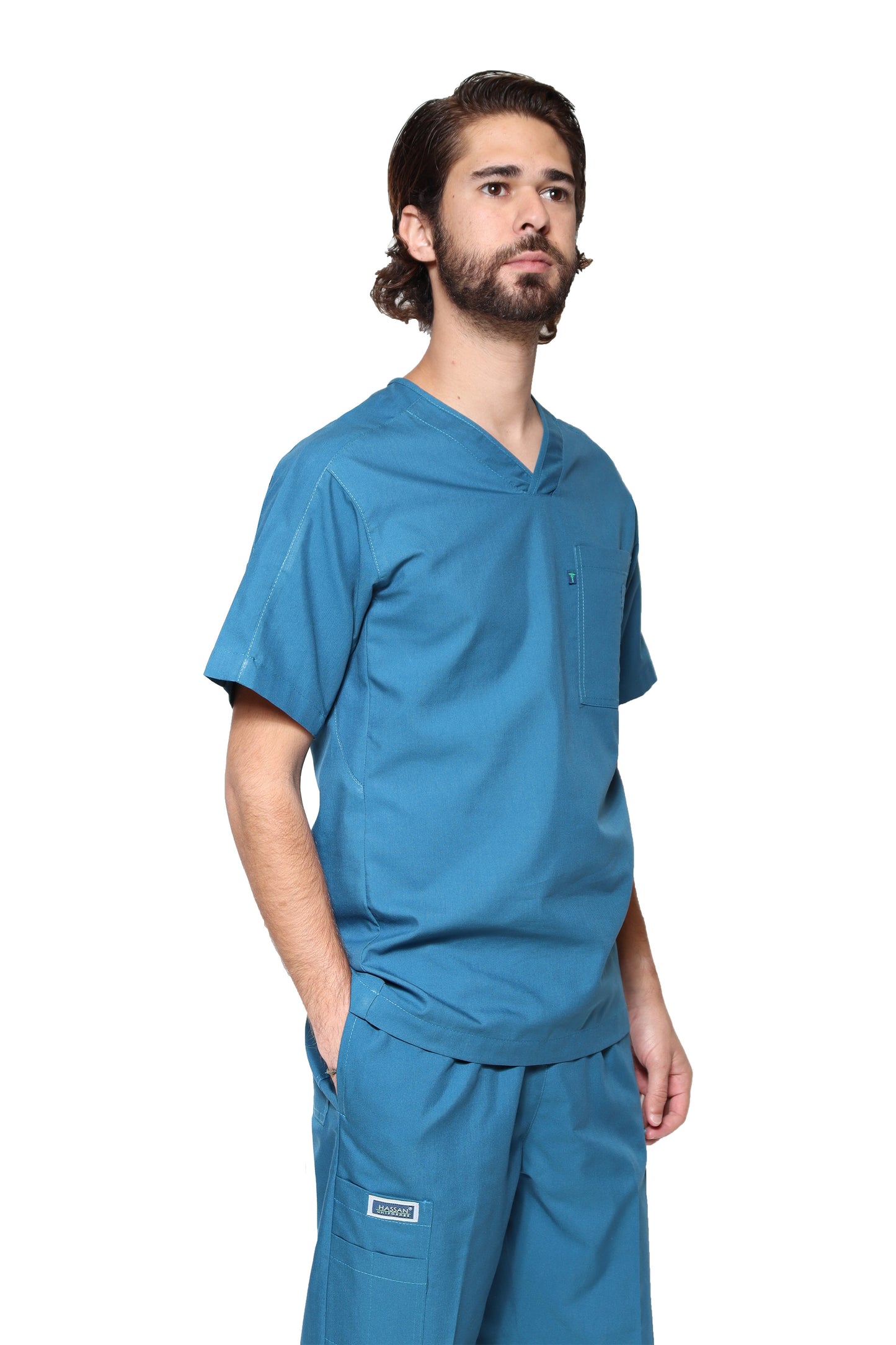 Filipina HA-25T-TELA SPORT-Color CARIBE-HOMBRE-HASSAN Uniformes
