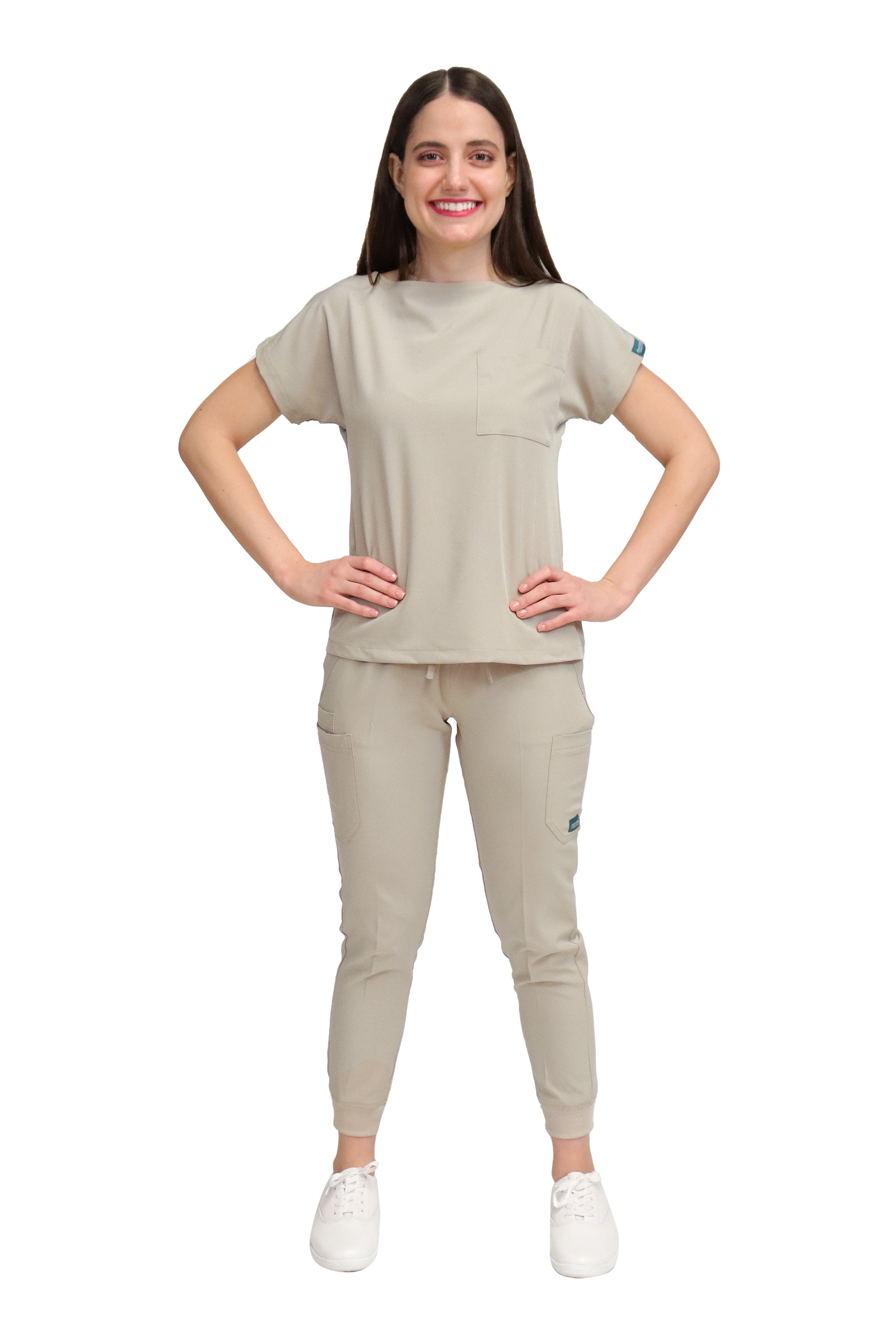 CONJUNTOS COLOR KAKI CON PANT JOGGER DAMA EV-04-20